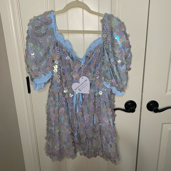 NWT BuddyLove sequin minidress size L - Picture 2 of 4